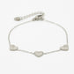 armband vintage hartjes zilverkleurig