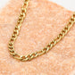 Schakelketting grof basis goudkleurig
