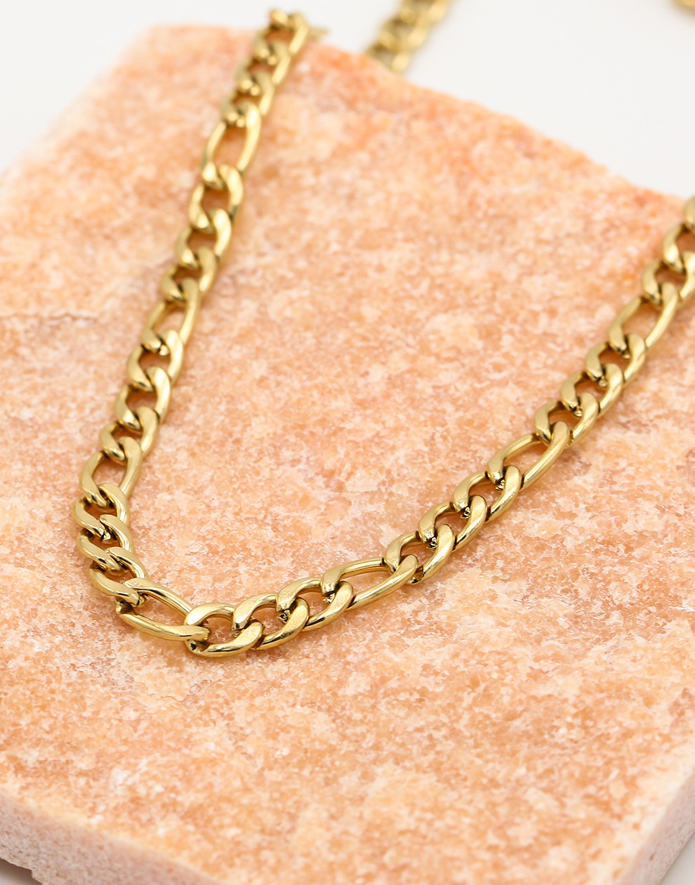 Schakelketting grof basis goudkleurig