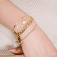 schakelarmband goudkleurig