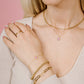 Armband klaver roze