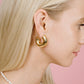 Chunky hoops goudkleurig
