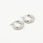 Chunky hoops 10mm zilverkleurig