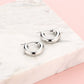Chunky hoops 10mm zilverkleurig