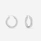 Chunky hoops 20mm zilverkleurig
