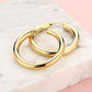 Chunky hoops 30mm goudkleurig