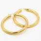 Chunky hoops 40mm goudkleurig