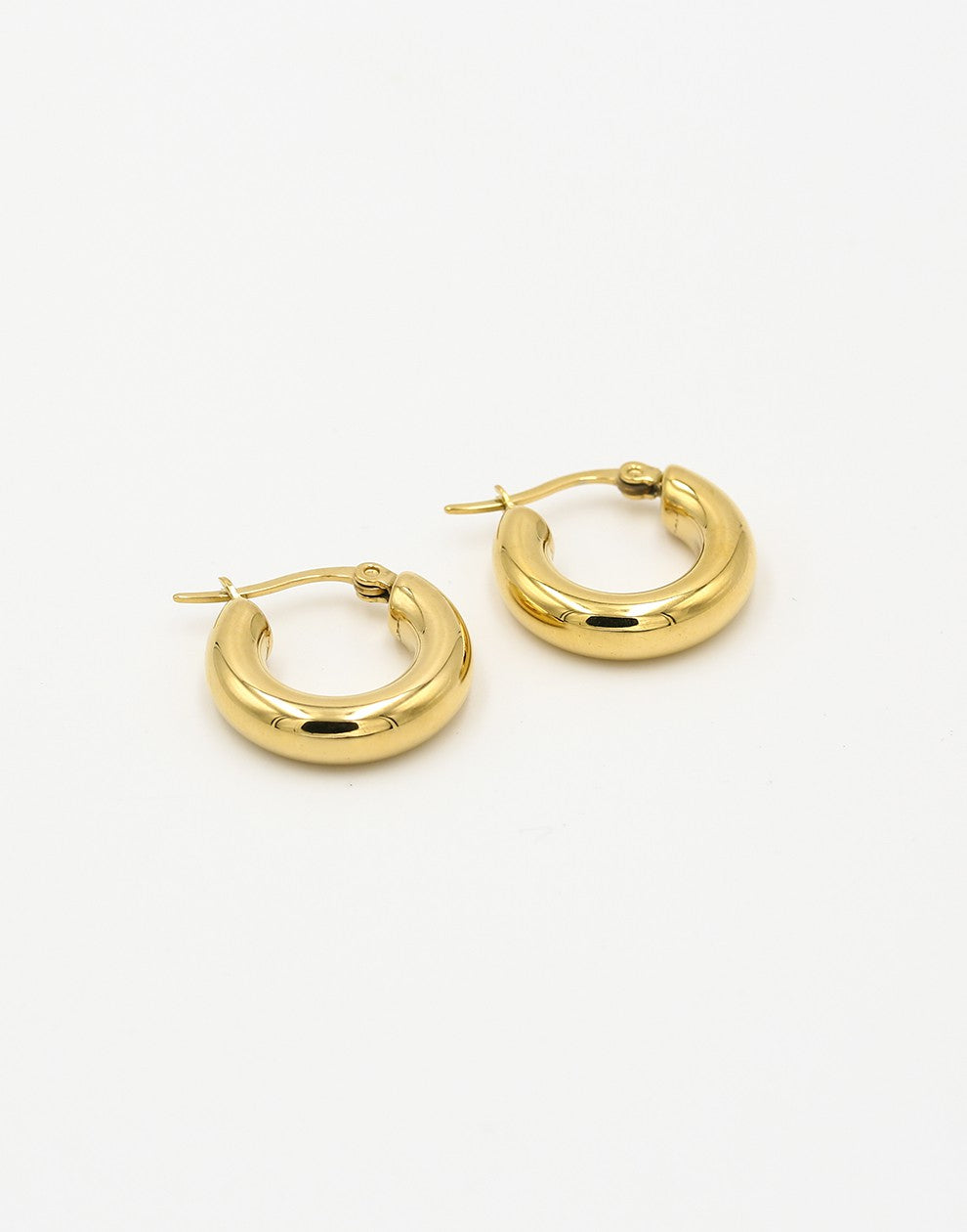 Chunky hoops 10mm goudkleurig