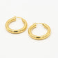 Chunky hoops 20mm goudkleurig