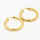 Chunky hoops 30mm goudkleurig