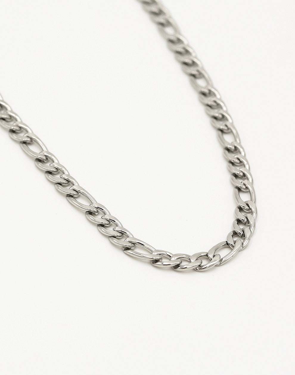Schakelketting grof basis zilverkleurig