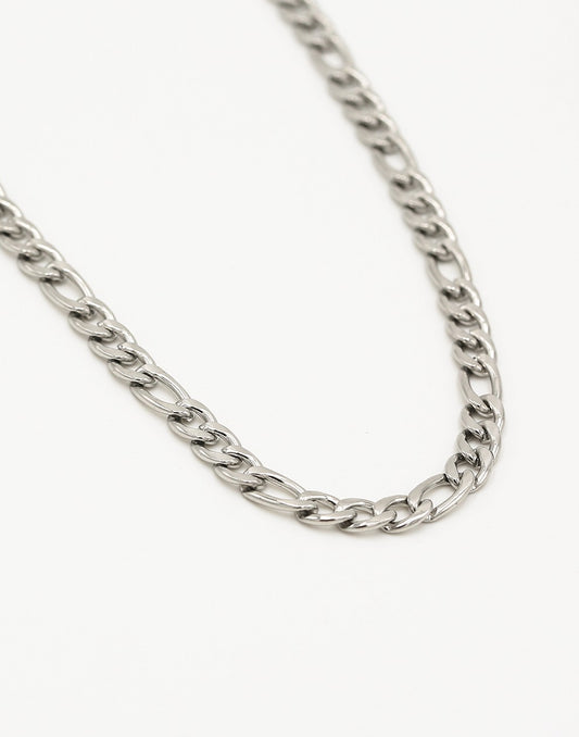 Schakelketting grof basis zilverkleurig