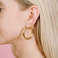 Chunky hoops 30mm goudkleurig