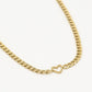 Schakelketting met open hartje goudkleurig