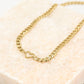Schakelketting met open hartje goudkleurig