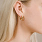 Chunky hoops 10mm goudkleurig