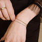 armband tennis gedraaide schakel goudkleurig