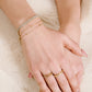 Zirkonia ring love goudkleurig