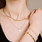 ketting met munt goudkleurig 45cm