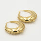 Bali hoops bolletjes XL goudkleurig
