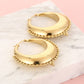 Bali hoops bolletjes XL goudkleurig