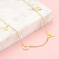 love ketting goudkleurig