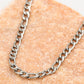 Schakelketting grof basis zilverkleurig