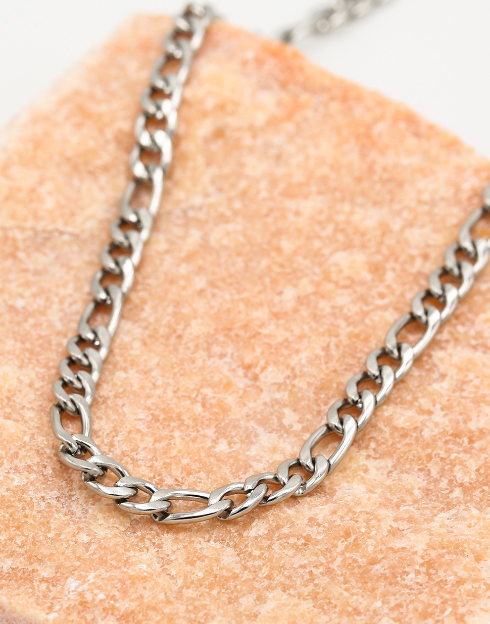 Schakelketting grof basis zilverkleurig