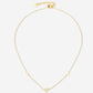 ketting speels hartje goudkleurig