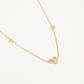 ketting speels hartje goudkleurig