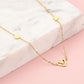 ketting speels hartje goudkleurig