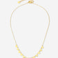 ketting hartjes pailletten goudkleurig