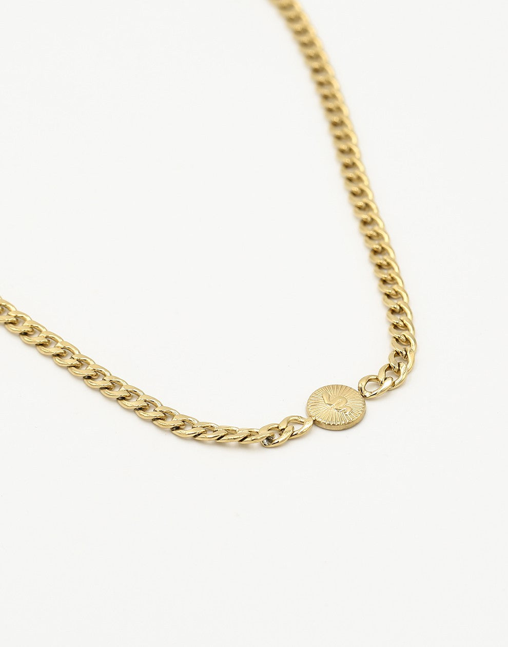 Schakelketting met bedel snake goudkleurig