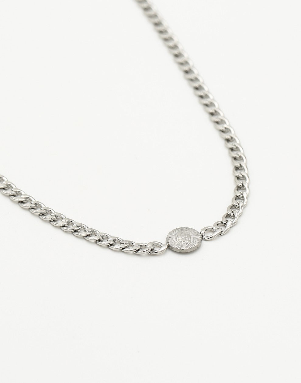 Schakelketting met bedel snake zilverkleurig