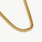 Groffe schakelketting goudkleurig