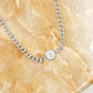 Schakelketting met bedel snake zilverkleurig