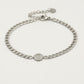 Schakelarmband met bedel snake zilverkleurig
