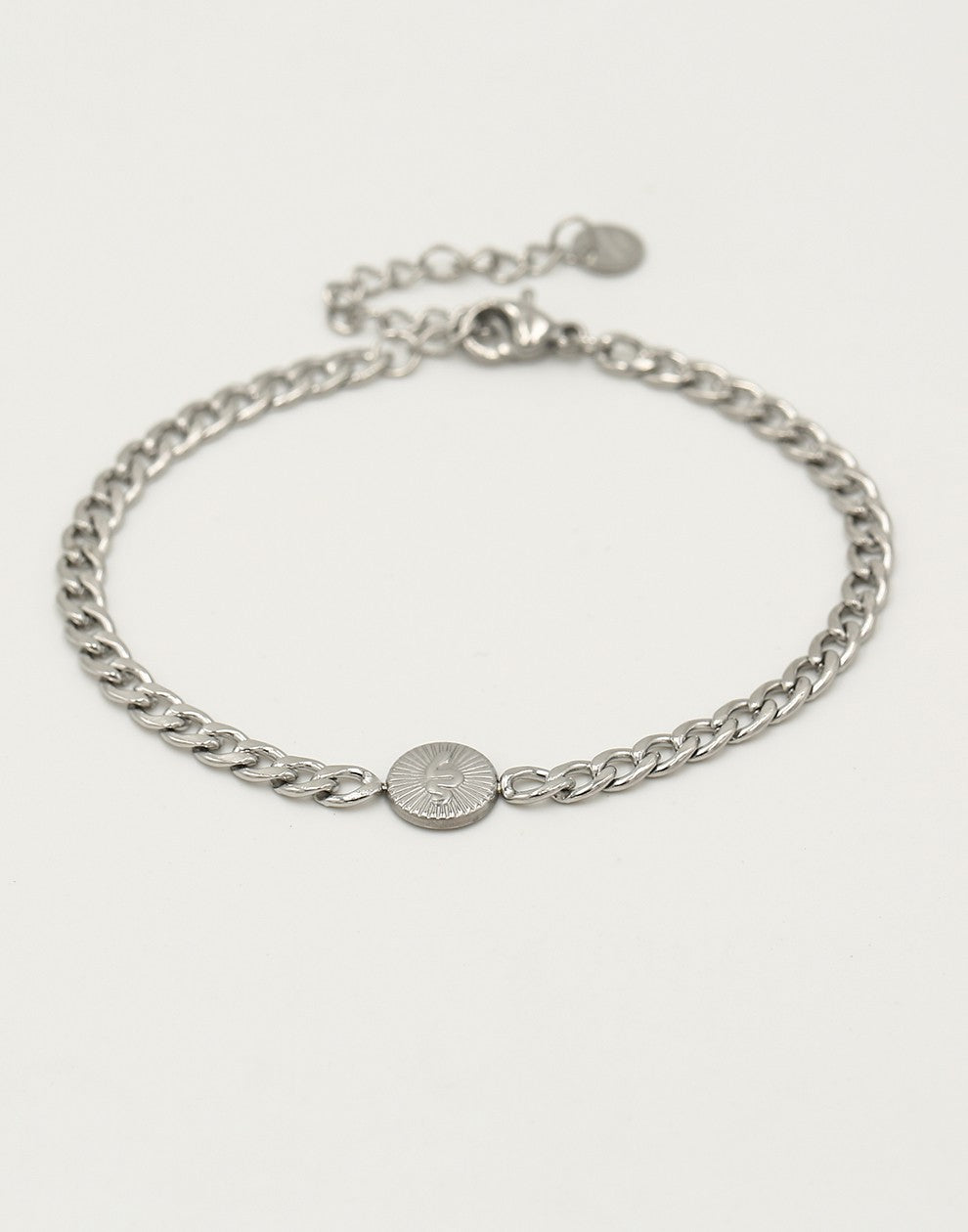 Schakelarmband met bedel snake zilverkleurig