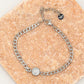 Schakelarmband met bedel snake zilverkleurig