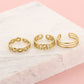 Ringen set goudkleurig