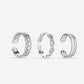 Ringen set zilverkleurig