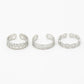 Ringen set zilverkleurig