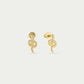 Studs snake gold-colored