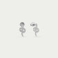 Studs snake silver colored