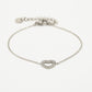 armband hartje strass zilverkleurig