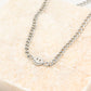 Schakelketting met smiley zilverkleurig