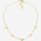 ketting vintage hartjes goudkleurig