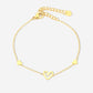 armband speels hartje goudkleurig