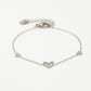 armband speels hartje zilverkleurig