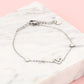 armband speels hartje zilverkleurig